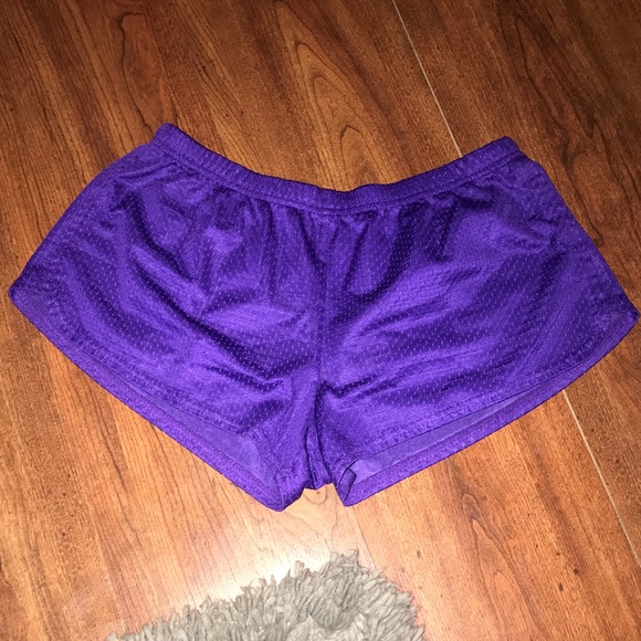 purple soffe shorts